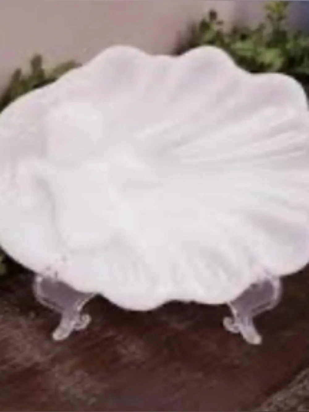AVON SIGNED MILK GLASS TRINKET OR SOAP DISH